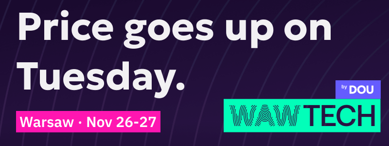 WAW TECH by DOU - Tech Conference for 5000 Engineers - Warsaw Dec 16-17