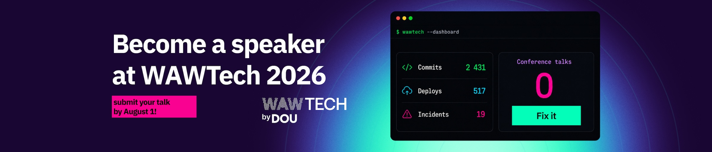 WAW TECH by DOU - Tech Conference for 5000 Engineers - Warsaw Dec 16-17